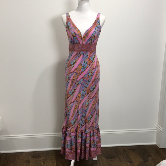 Anthropologie Dresses & Skirts - Plenty by Tracy Reese Silk Beaded Maxi Dress RARE